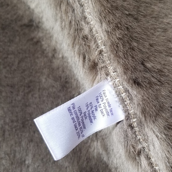 NEW! Jennifer Lopez Luxe Faux Fur Suede Coat - Picture 5 of 7